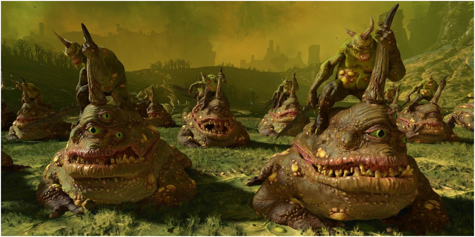 Poxriders of Nurgle Nurgle Army Total War Warhammer 3