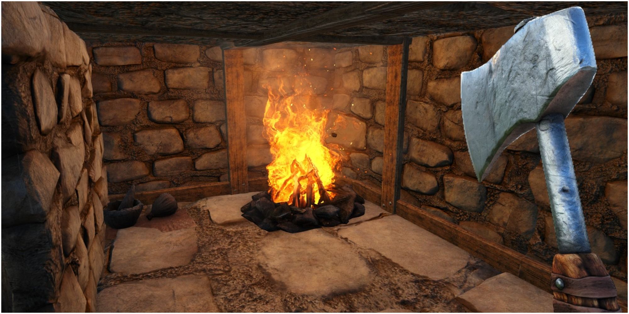 Campfire In Stone Base In ARK Survival Evolved