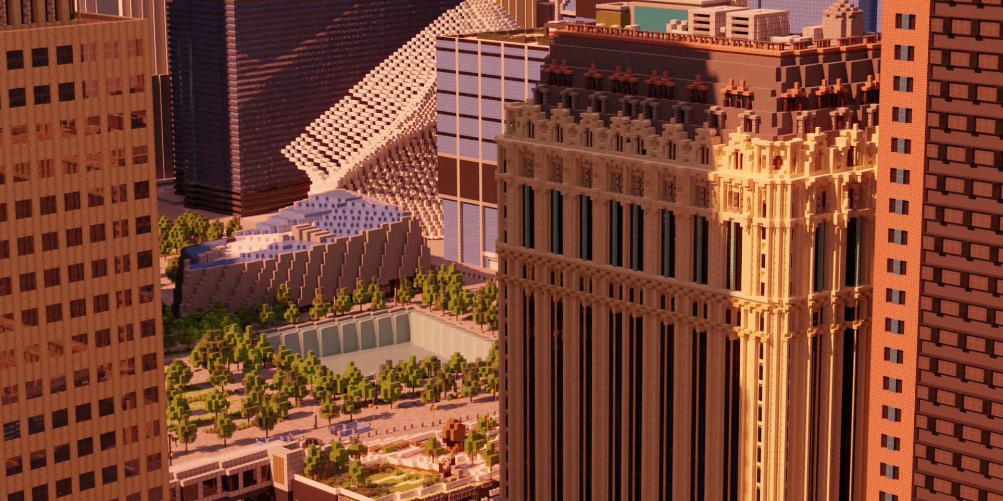 This 'Minecraft' New York City is a 1:1 Scale of the Earth to the