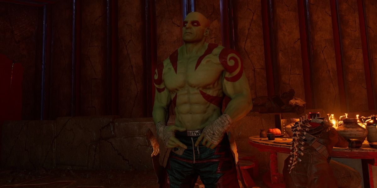 Guardians of the Galaxy Drax Cage Match