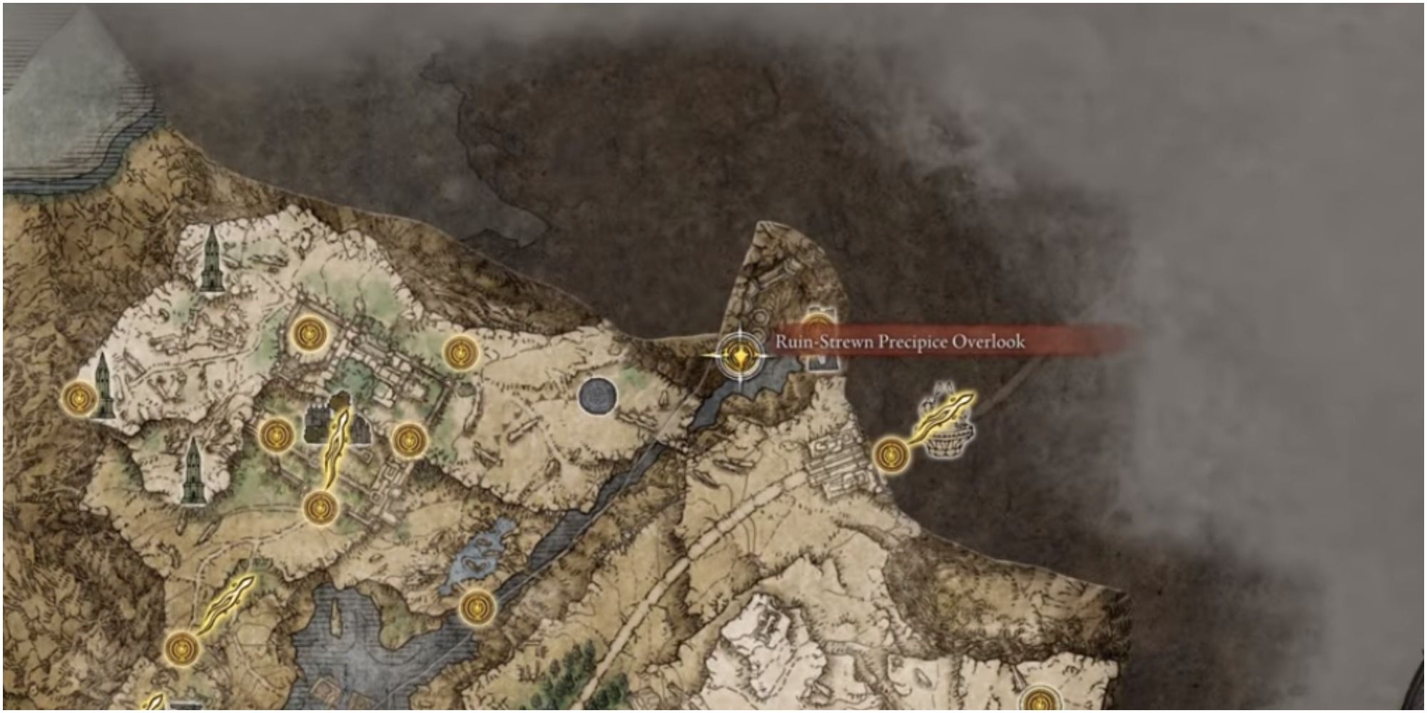 The map showing the location of Magma Wyrm Makar