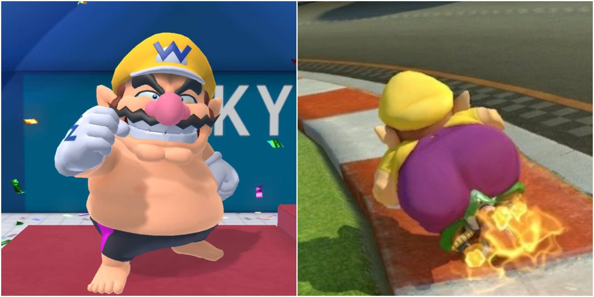 Wario's butt