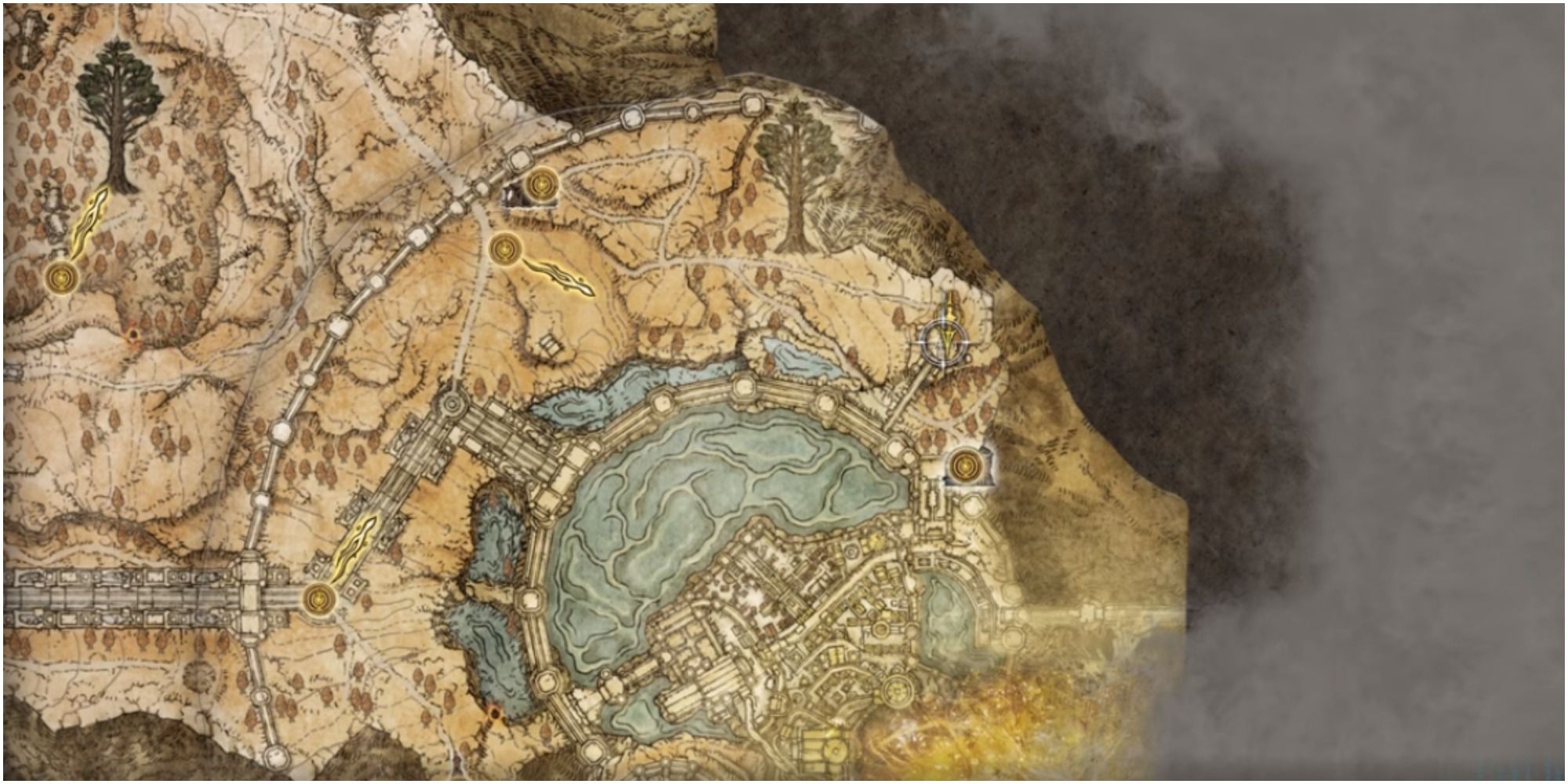 The map Showing the location of Capital Outskirts in Atlas Plateau.