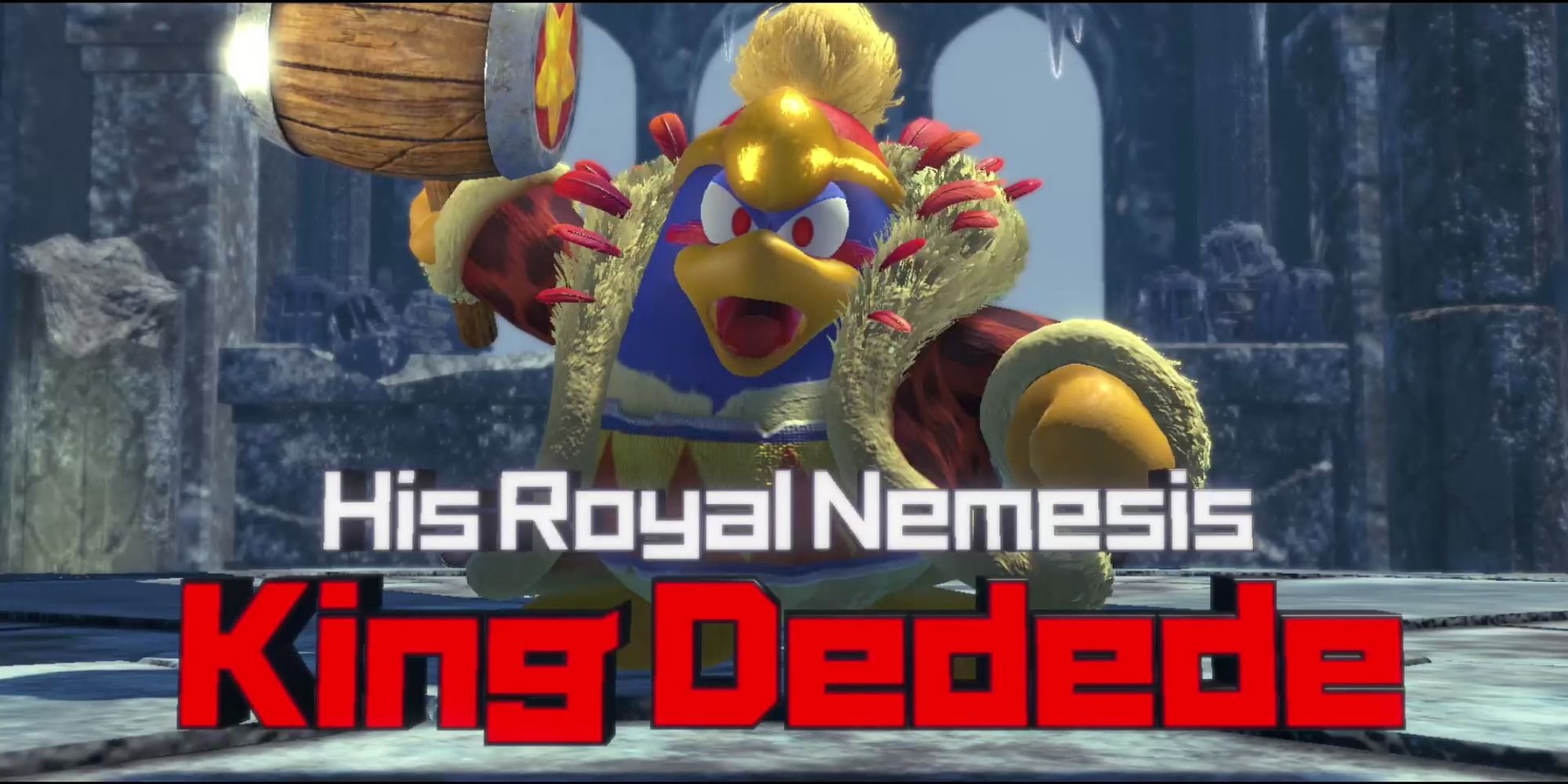 His Royal Nemesis King Dedede boss fight from Kirby and the Forgotten Land