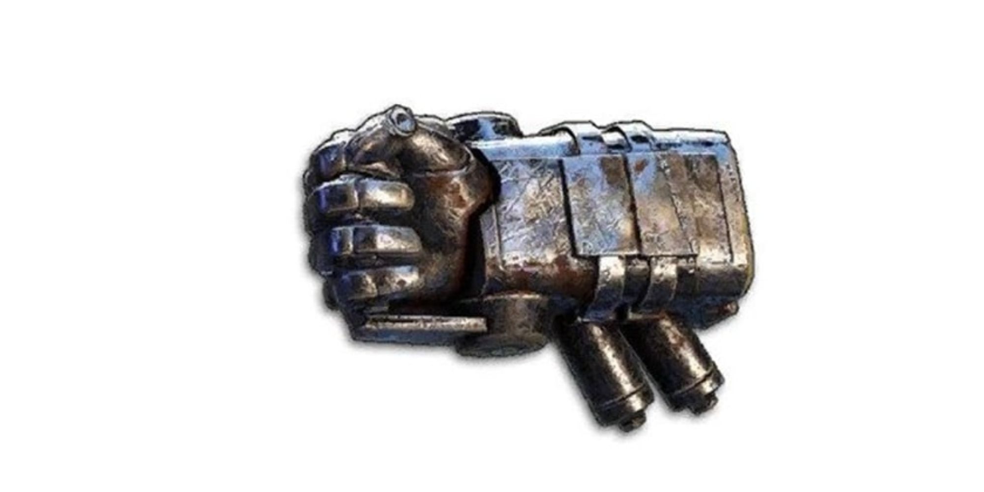 Close-up of Pneumatic Gauntlet weapon from Wasteland 3
