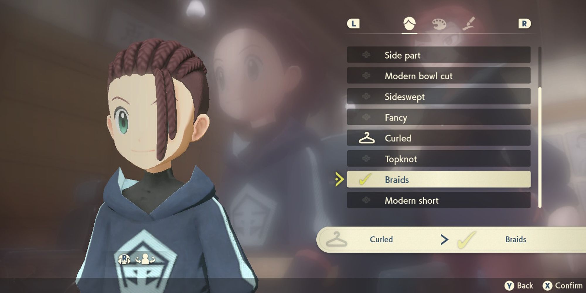 male character with braids hairstyle