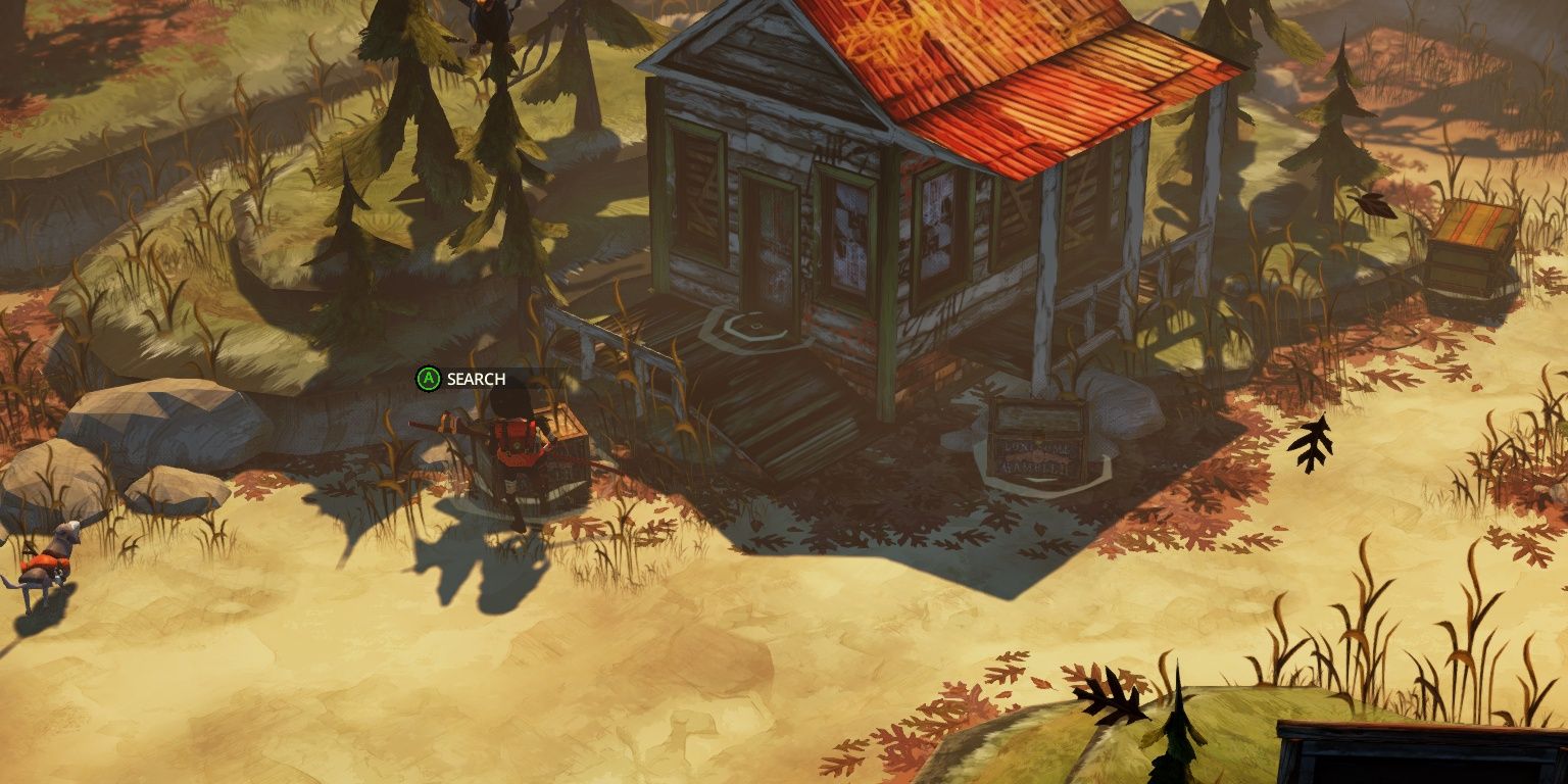 searching a craft at a cabin in the flame in the flood