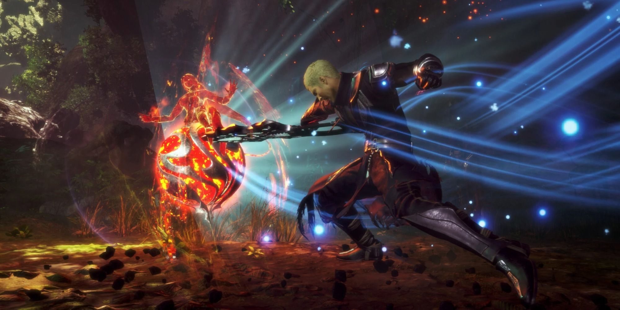 A screenshot showing Jack attack an enemy in Stranger of Paradise: Final Fantasy Origins