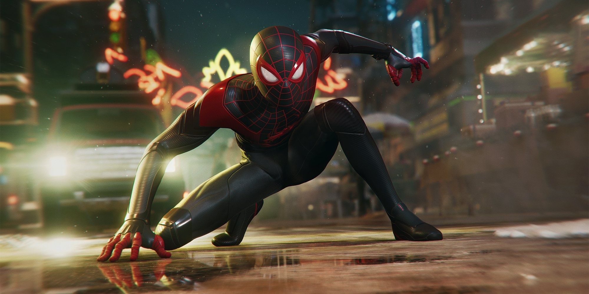A screenshot showing Miles Morale in Marvel's Spider-Man: Miles Morales