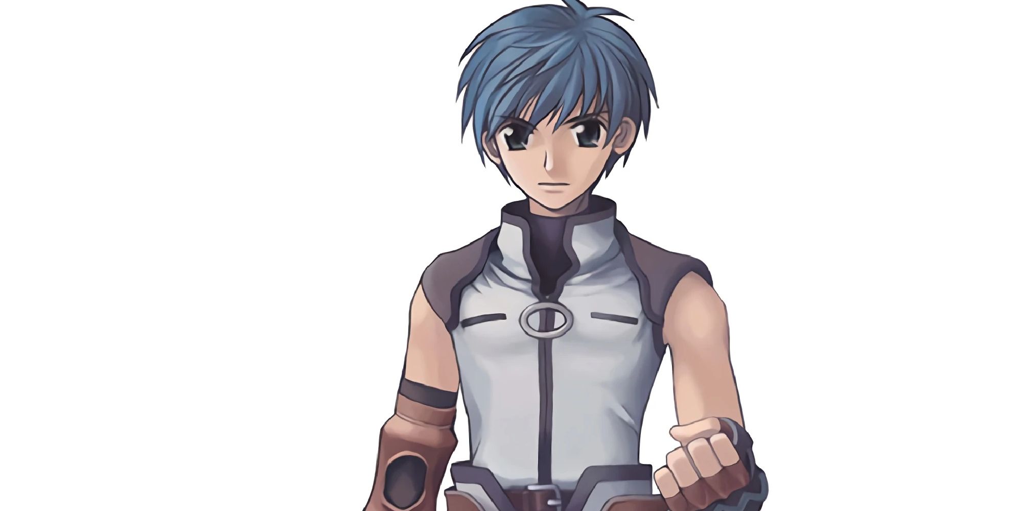 Character art for Fayt Leingod, the blue-haired protagonist of Star Ocean: Til The End Of Time