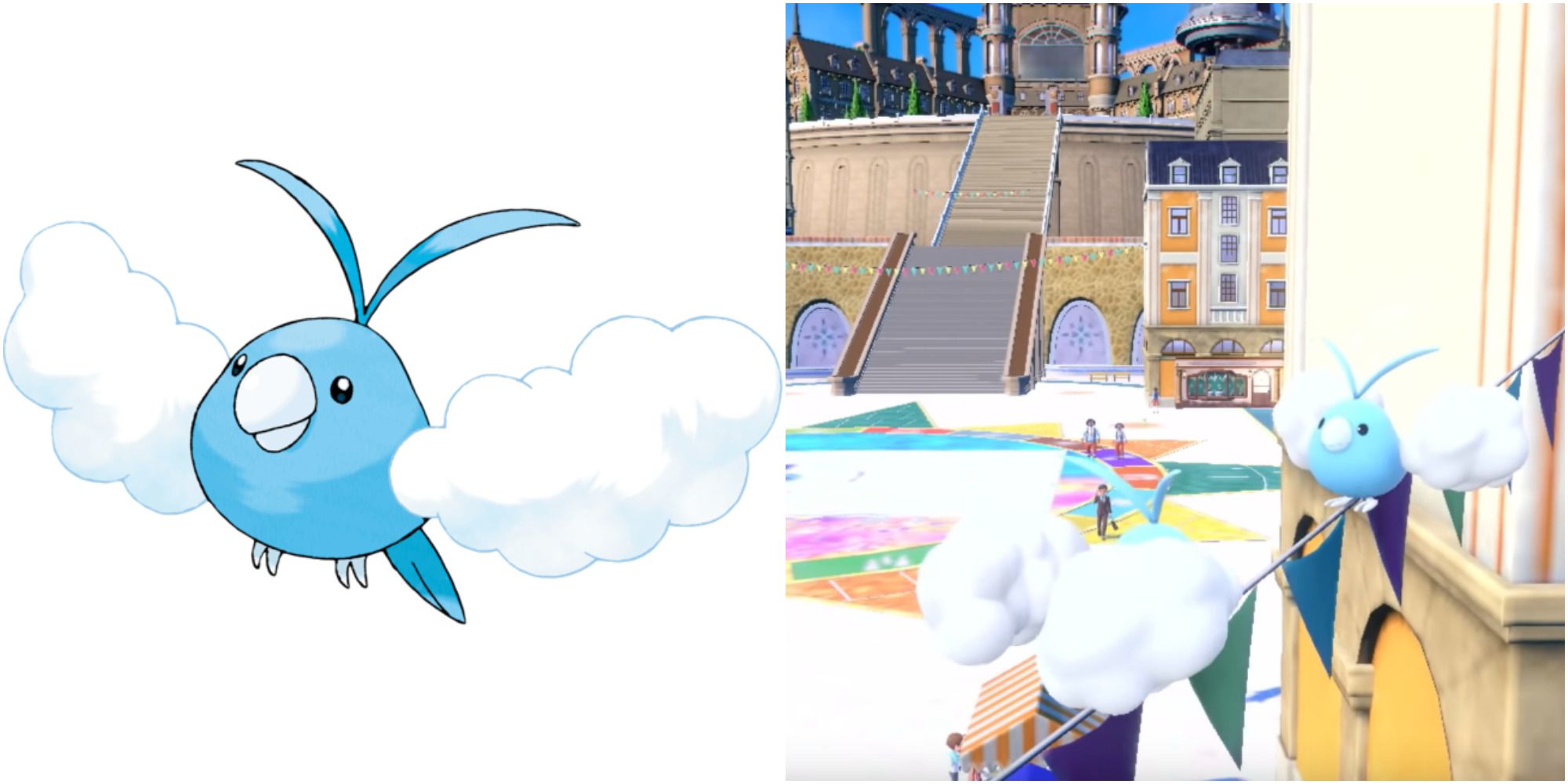 swablu art & trailer appearance