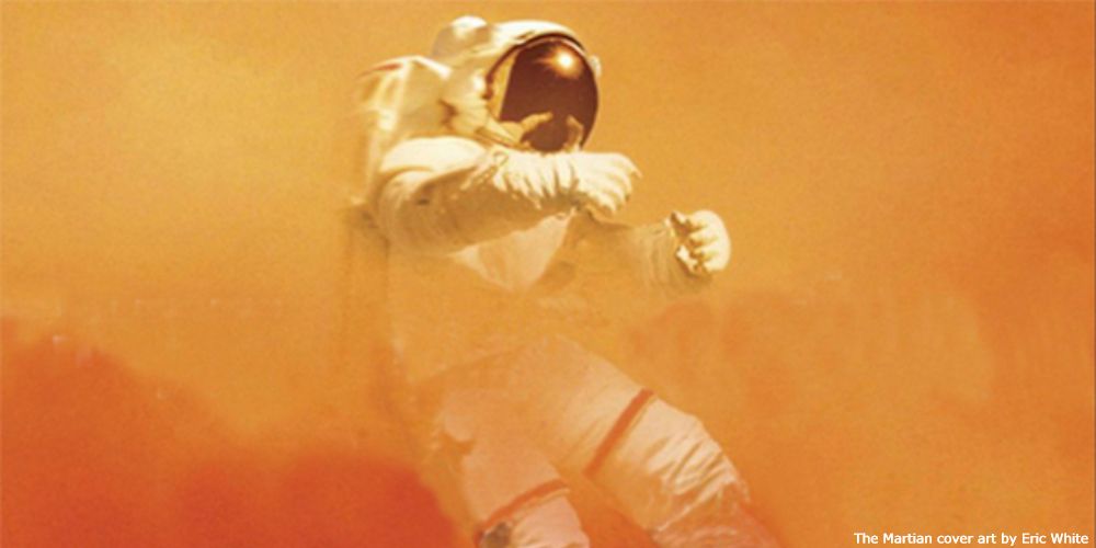 the martian by andy weir astronaut cover with credit