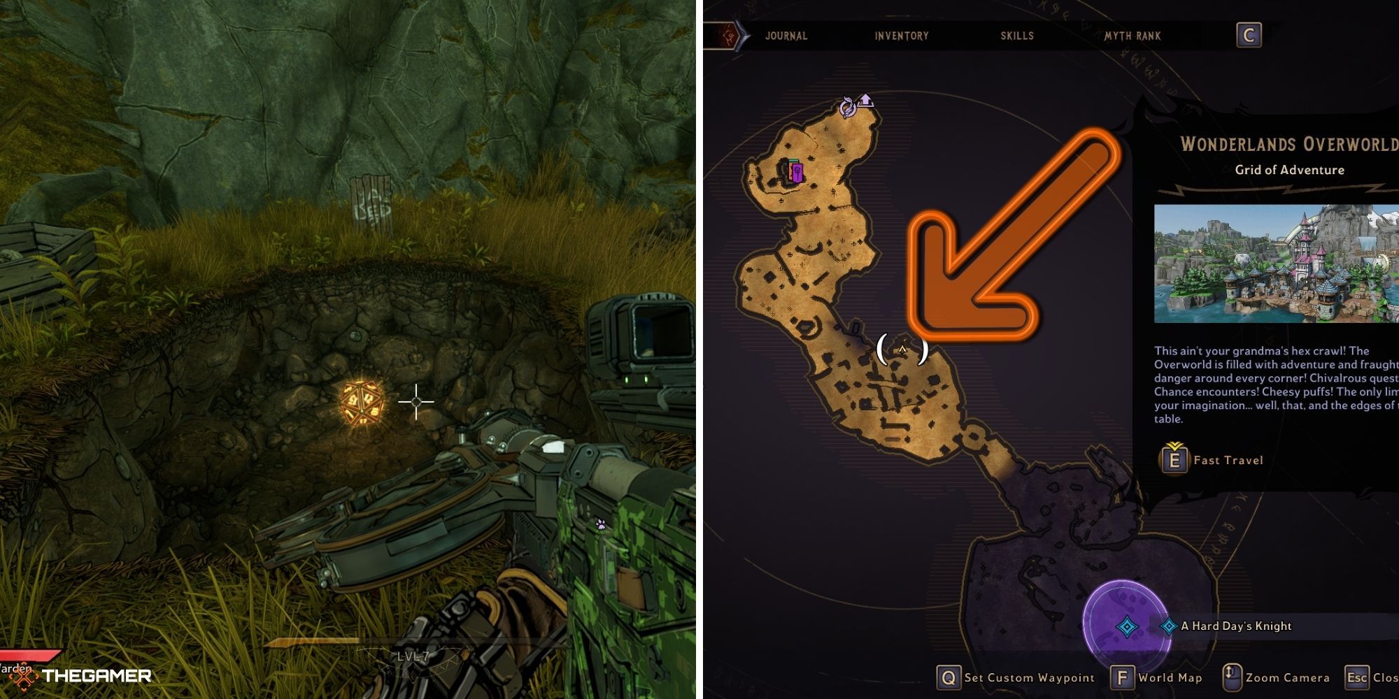tiny tina's wonderlands - location of lucky dice in the shattergrave barrows (2)