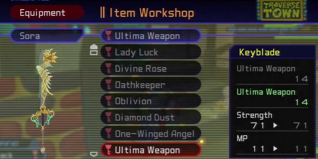 The Ultima Weapon in Kingdom Hearts