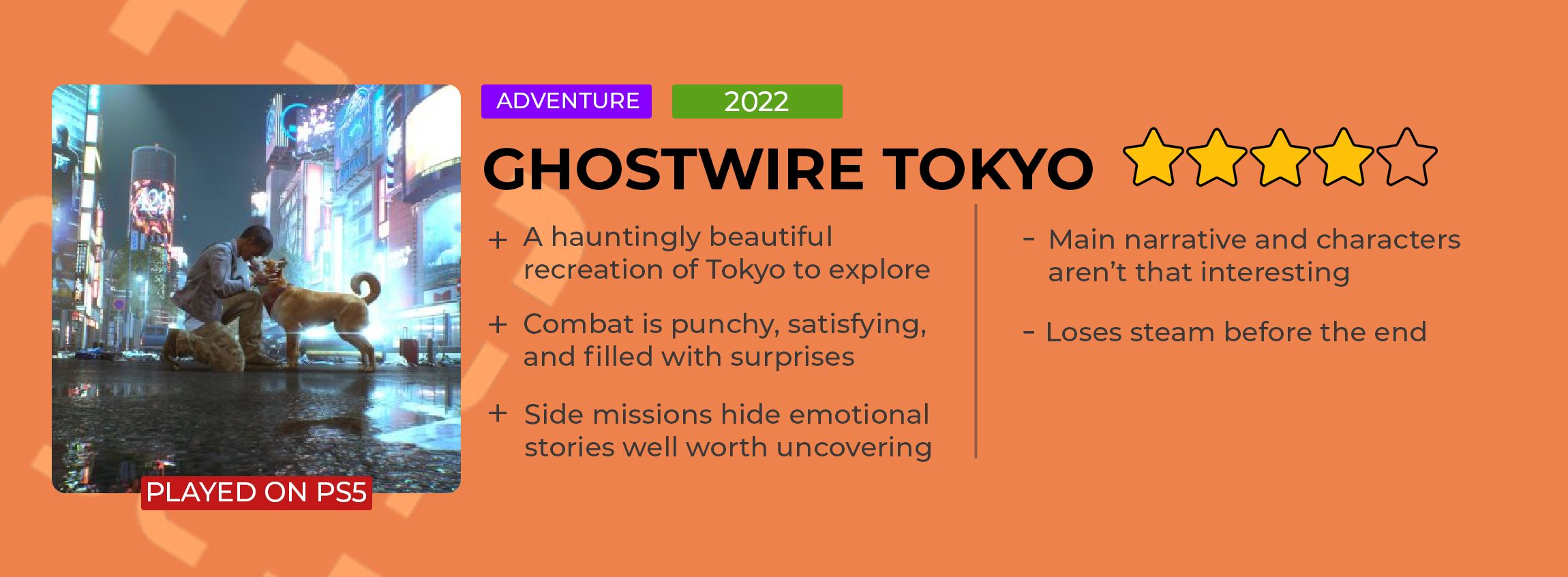 Ghostwire Tokyo Review Card