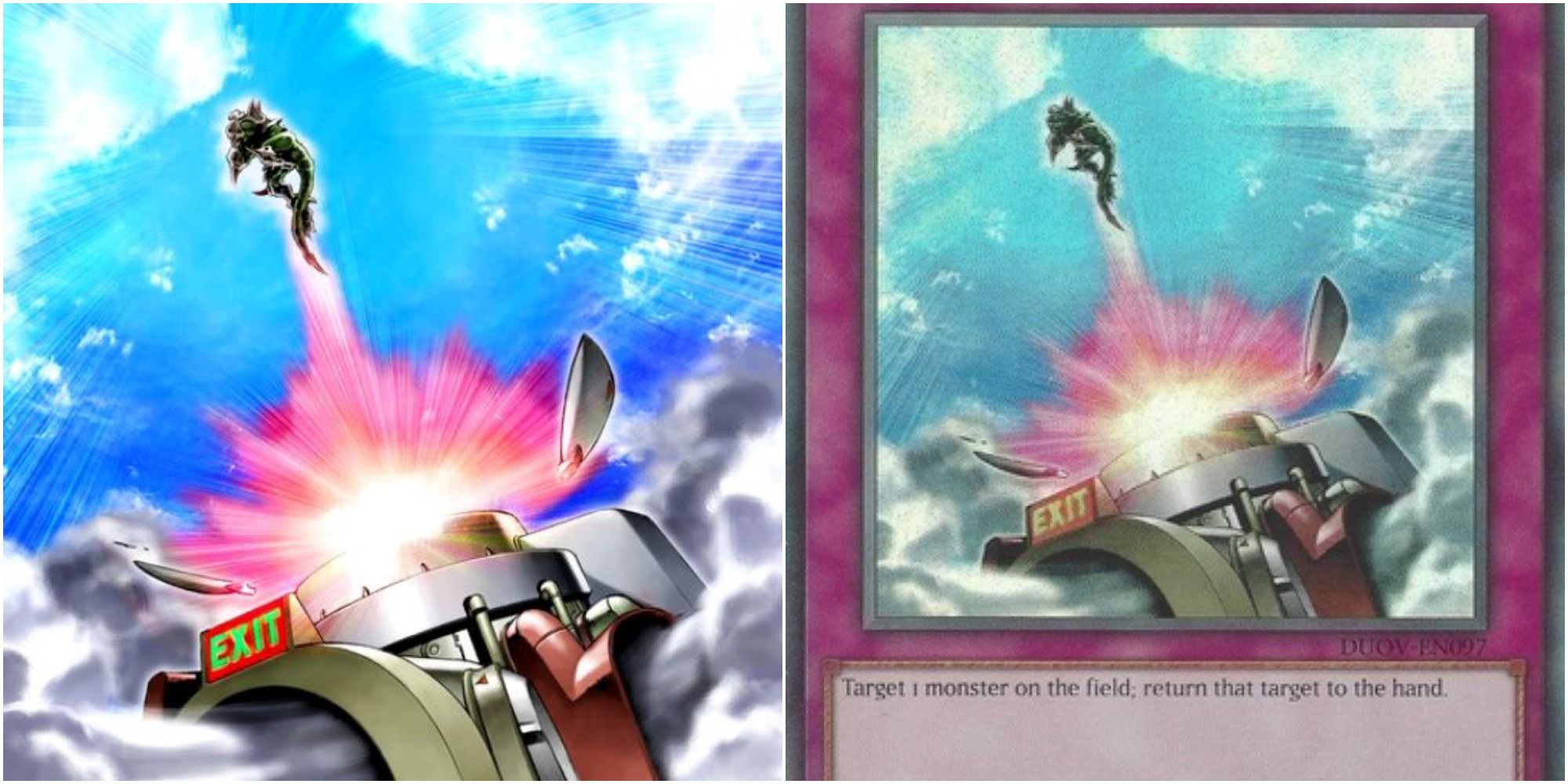 yugioh Compulsory Evacuation Device card art and text