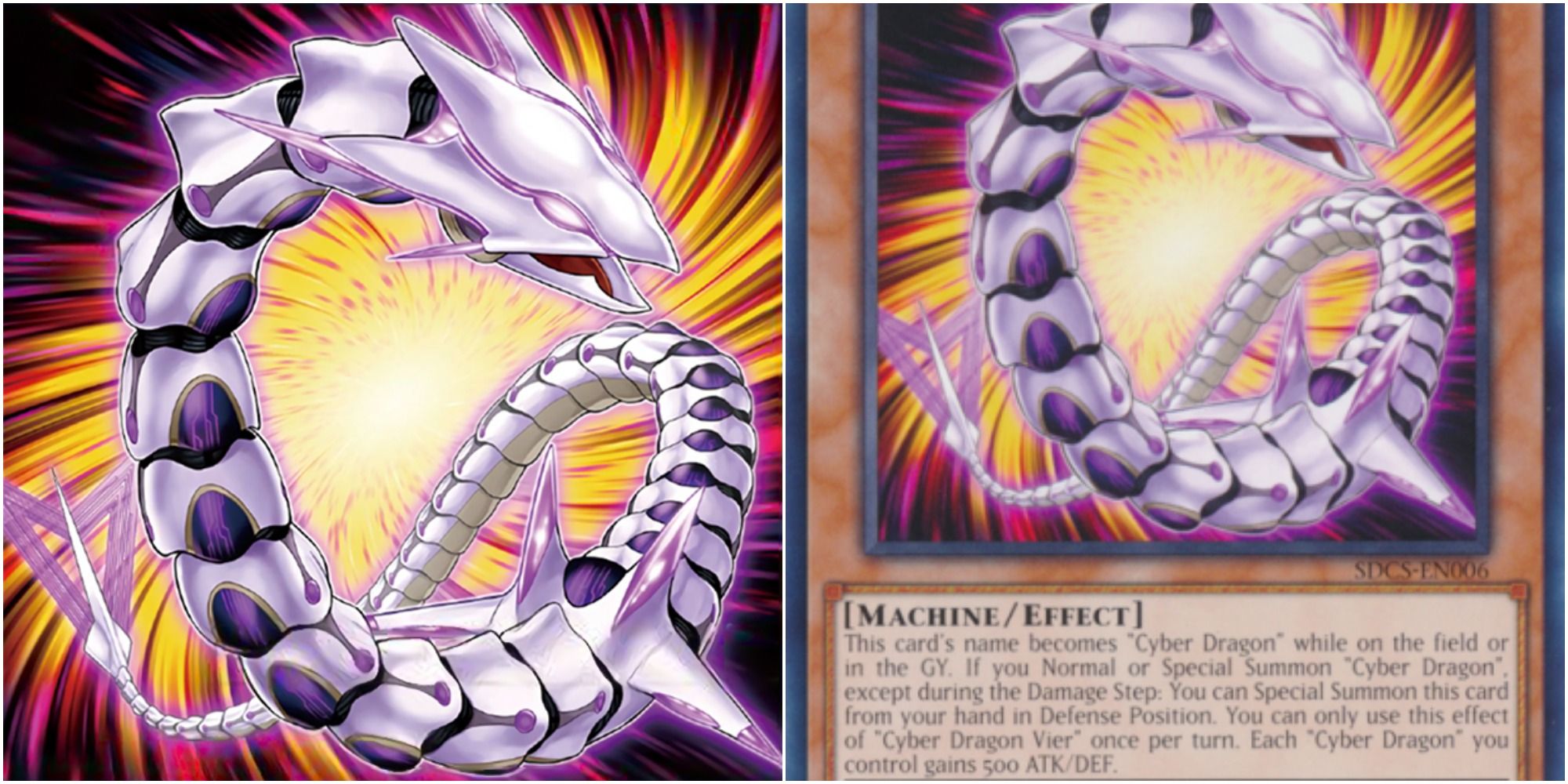 yugioh cyber dragon vier card art and text