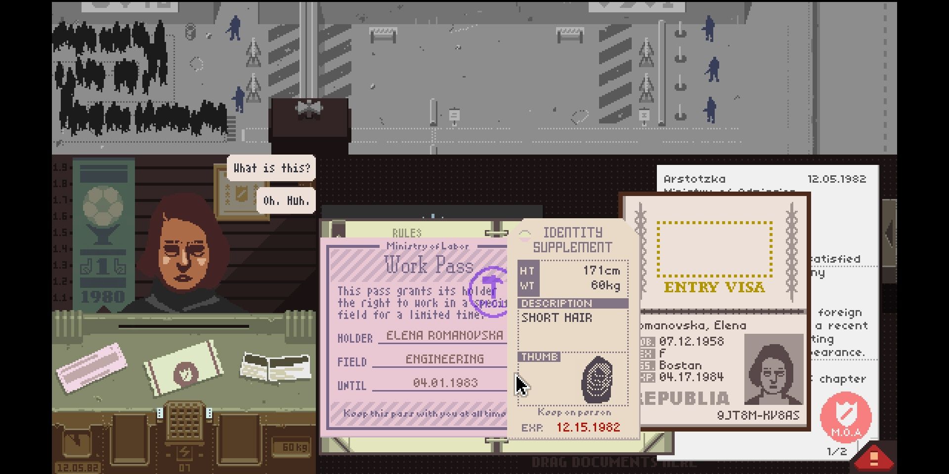 Papers, Please puzzle gameplay