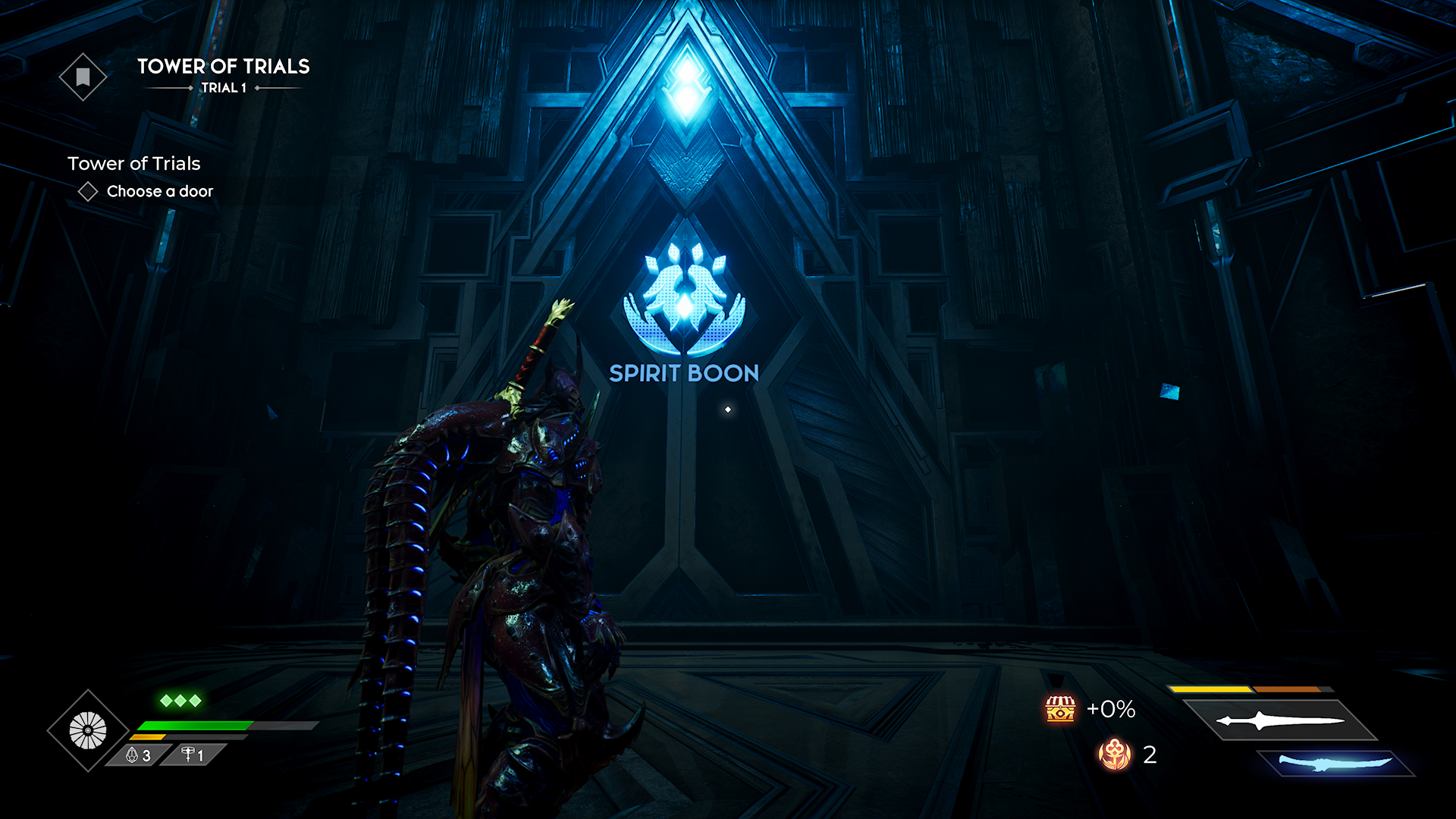 Godfall Tower Of Trials spirit boon door