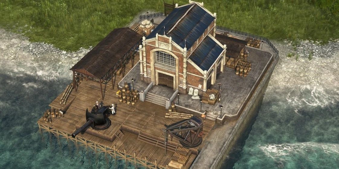 A trading post in Anno 1800