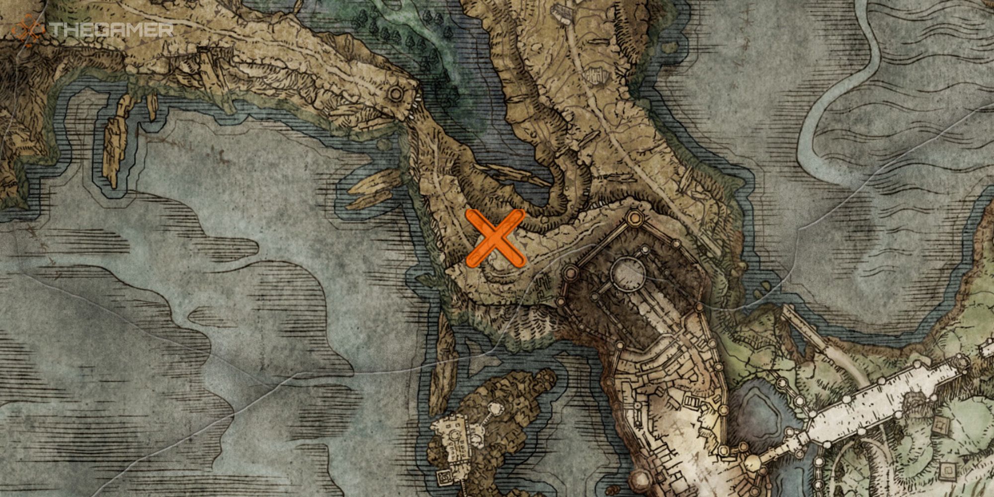 Map showing the location of the Academy Scroll in Liurnia in Elden Ring