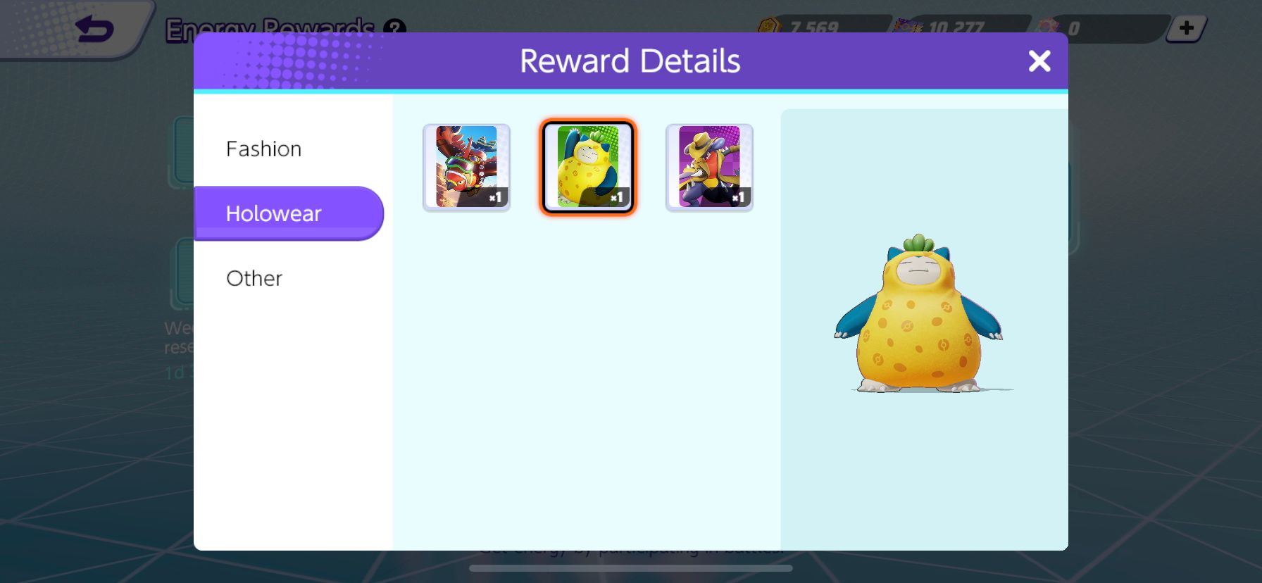 Aeos Energy Rewards Pokemon Unite