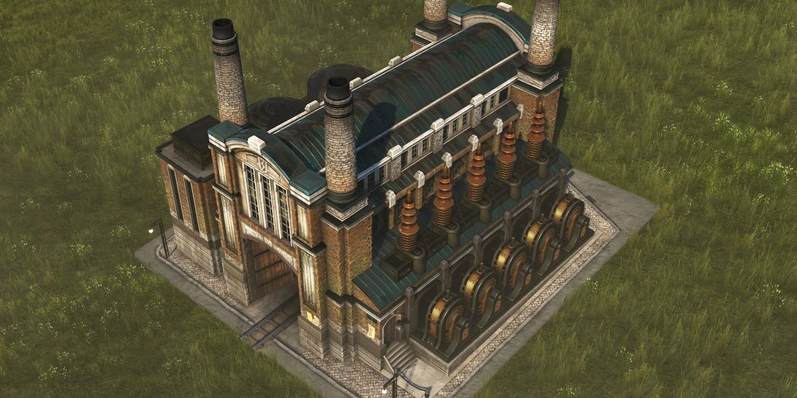 An Oil Power Plant in Anno 1800
