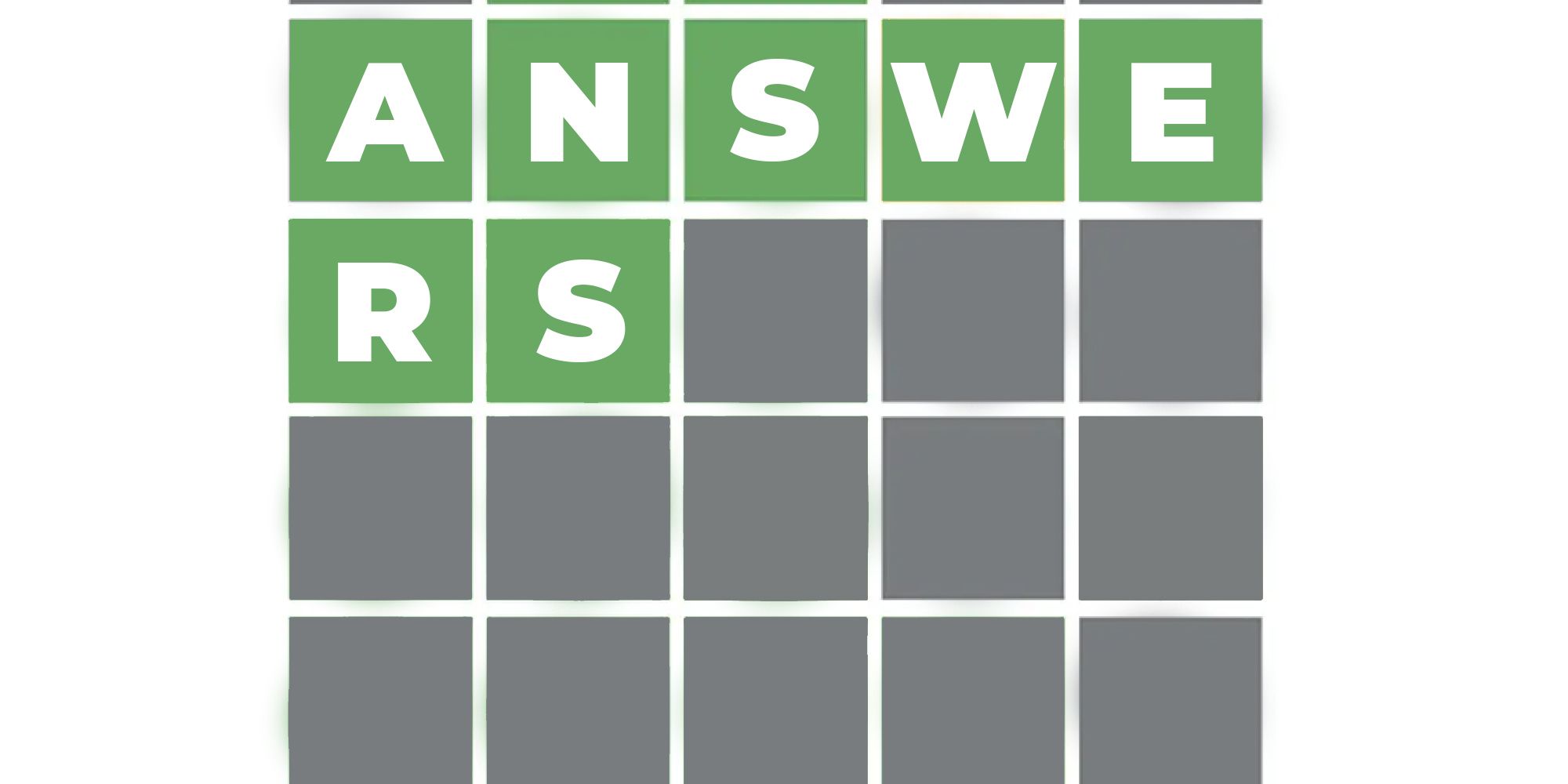 A Wordle grid with the word 'Answers' written on it.