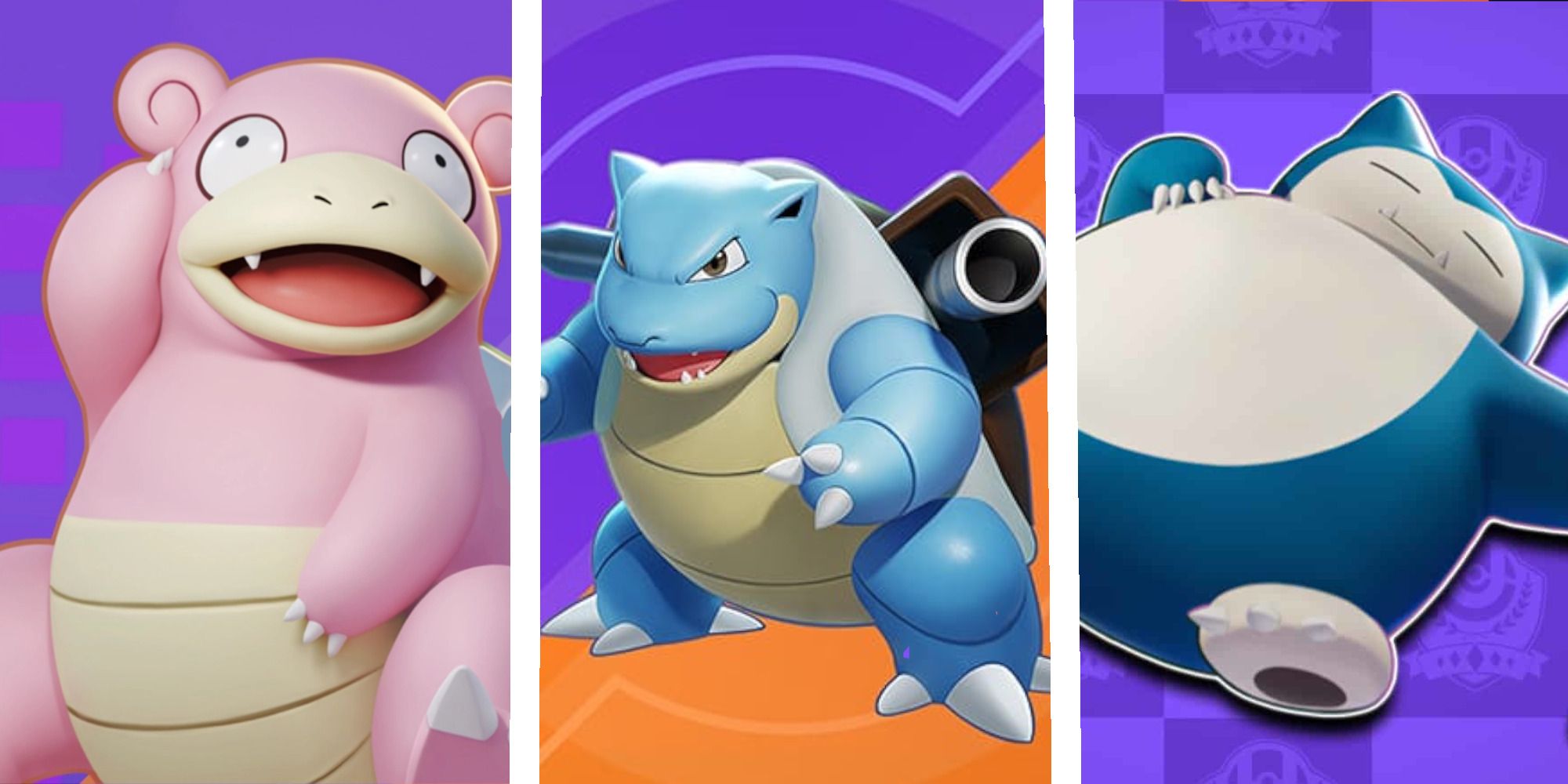 Best Defender Items For Pokemon Unite Feature Image with Slowbro, Snorlax, and Blastoise