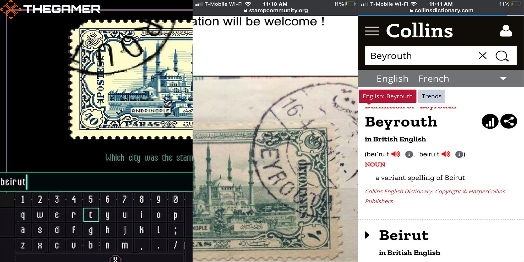 Two separate google searches indicate that the Ottoman Empire stamp is from Beirut in Chinatown Detective Agency.