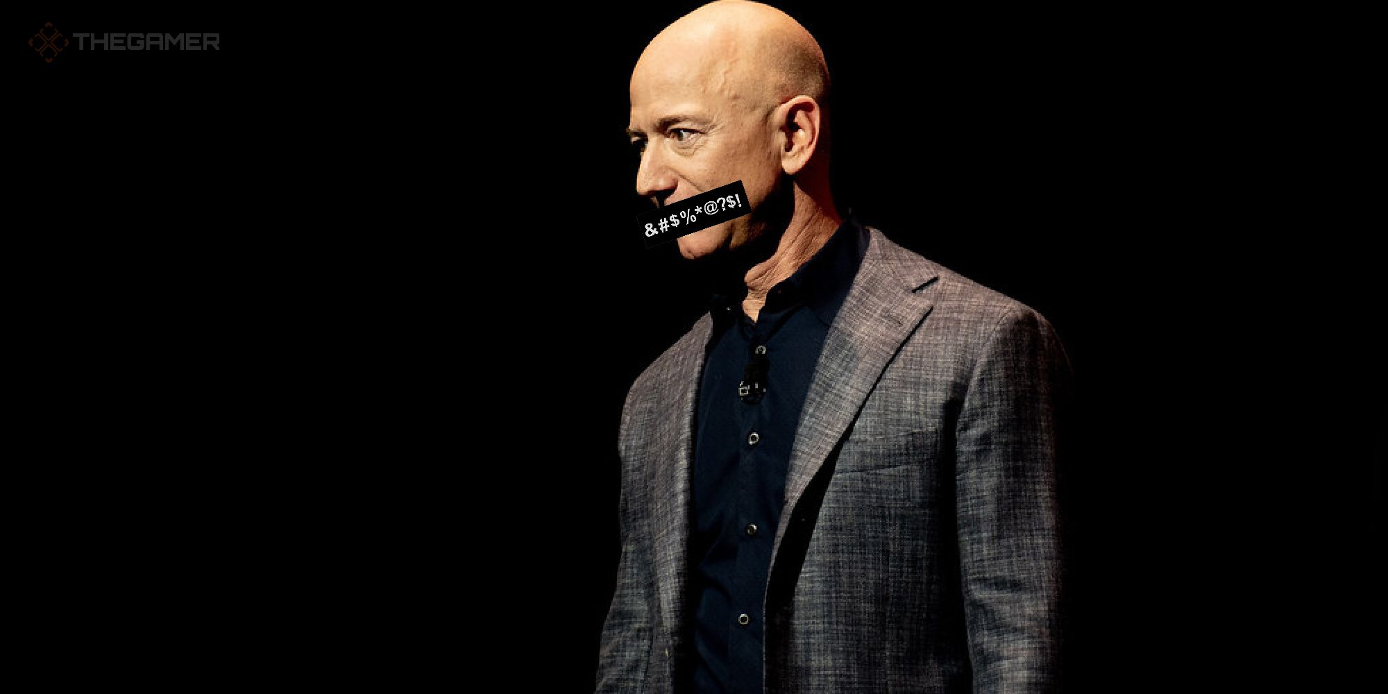 jeff bezos with a censor bar over his mouth