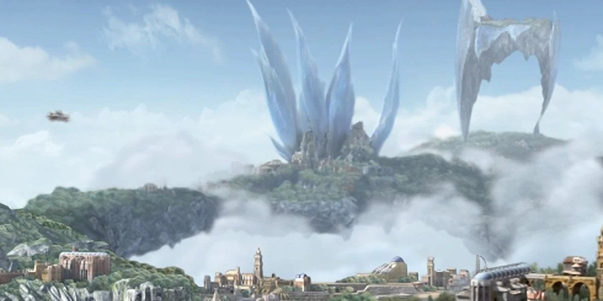 A screenshot of the Skycity of Bhujerba Final Fantasy 12.