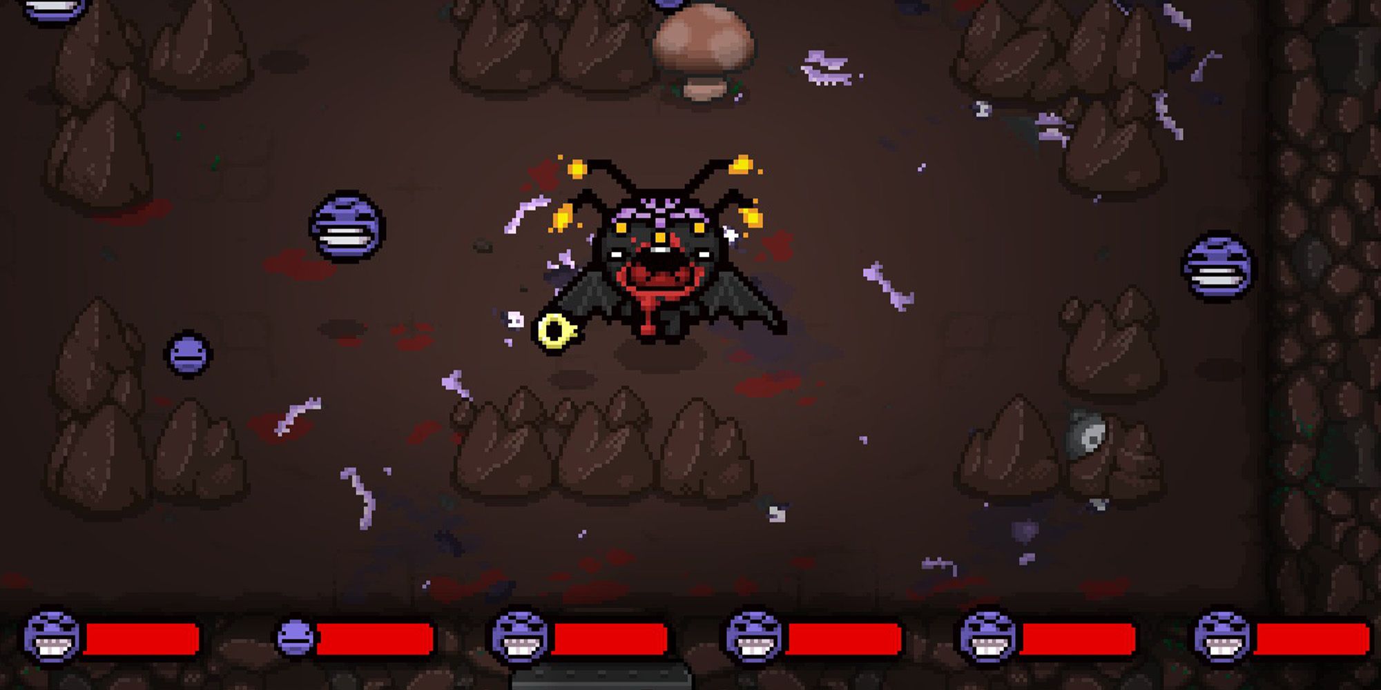 Binding of Isaac: Repentance screenshot, split Envy boss bar