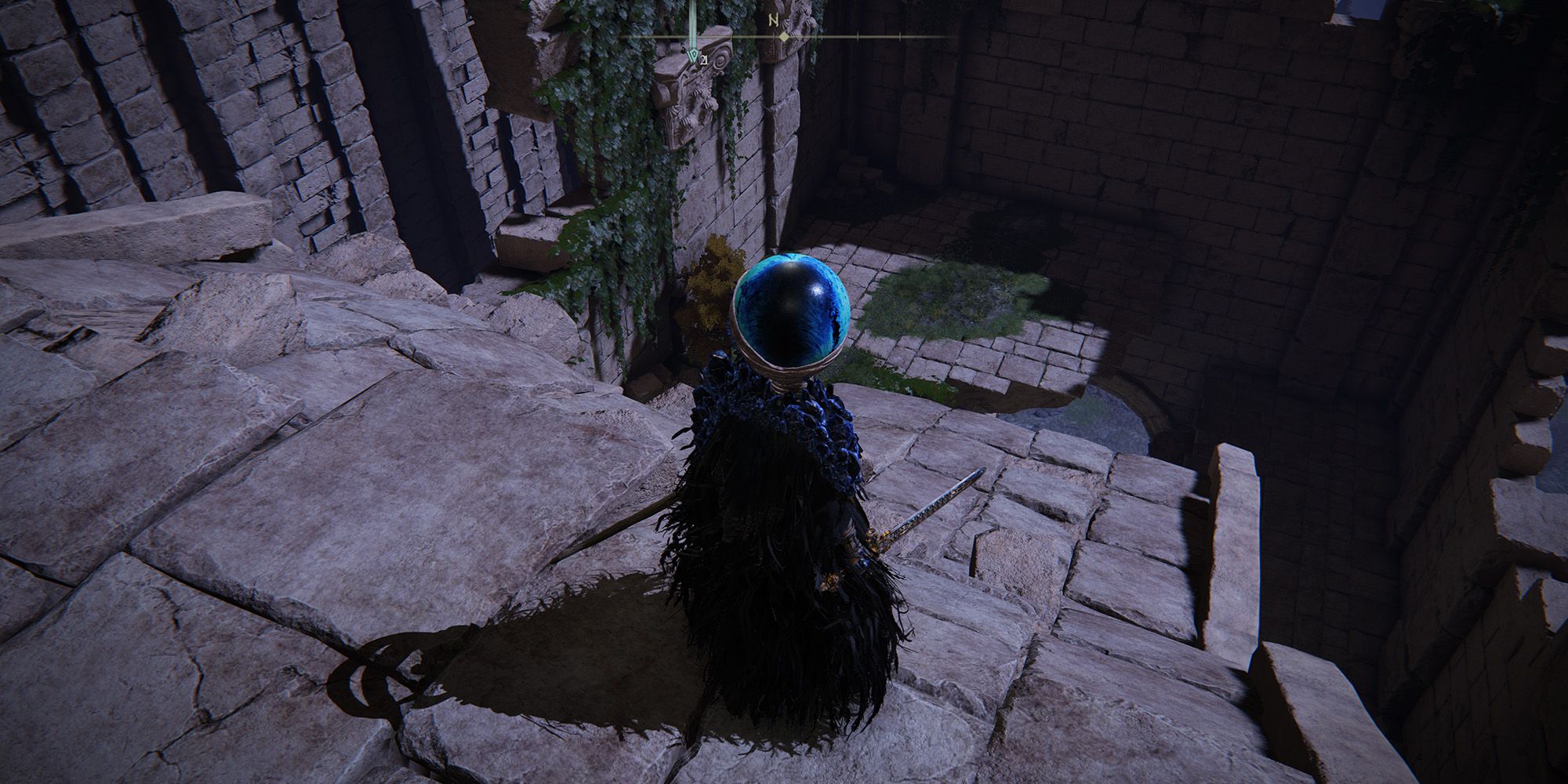 Screenshot showing the path to the Great Oracular Bubble Sorcery in Elden Ring