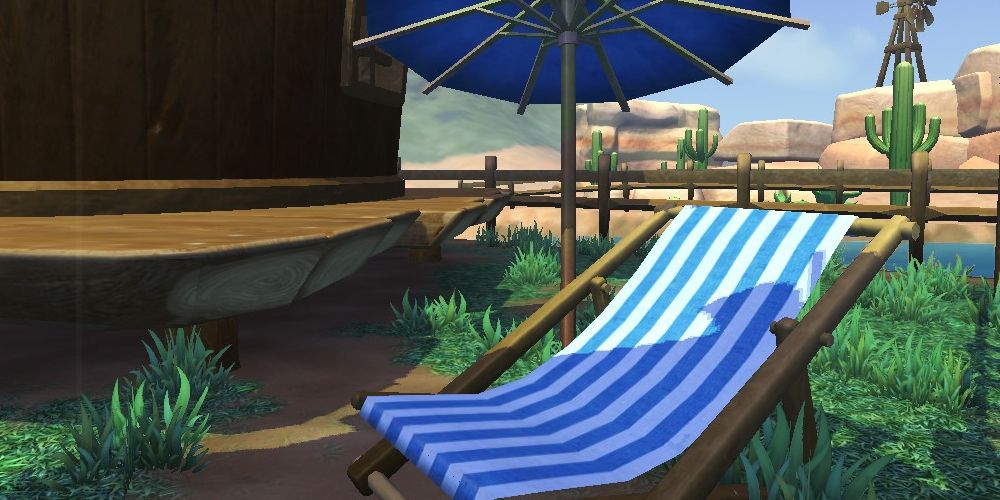 Bugsnax Beach Chair and Umbrella