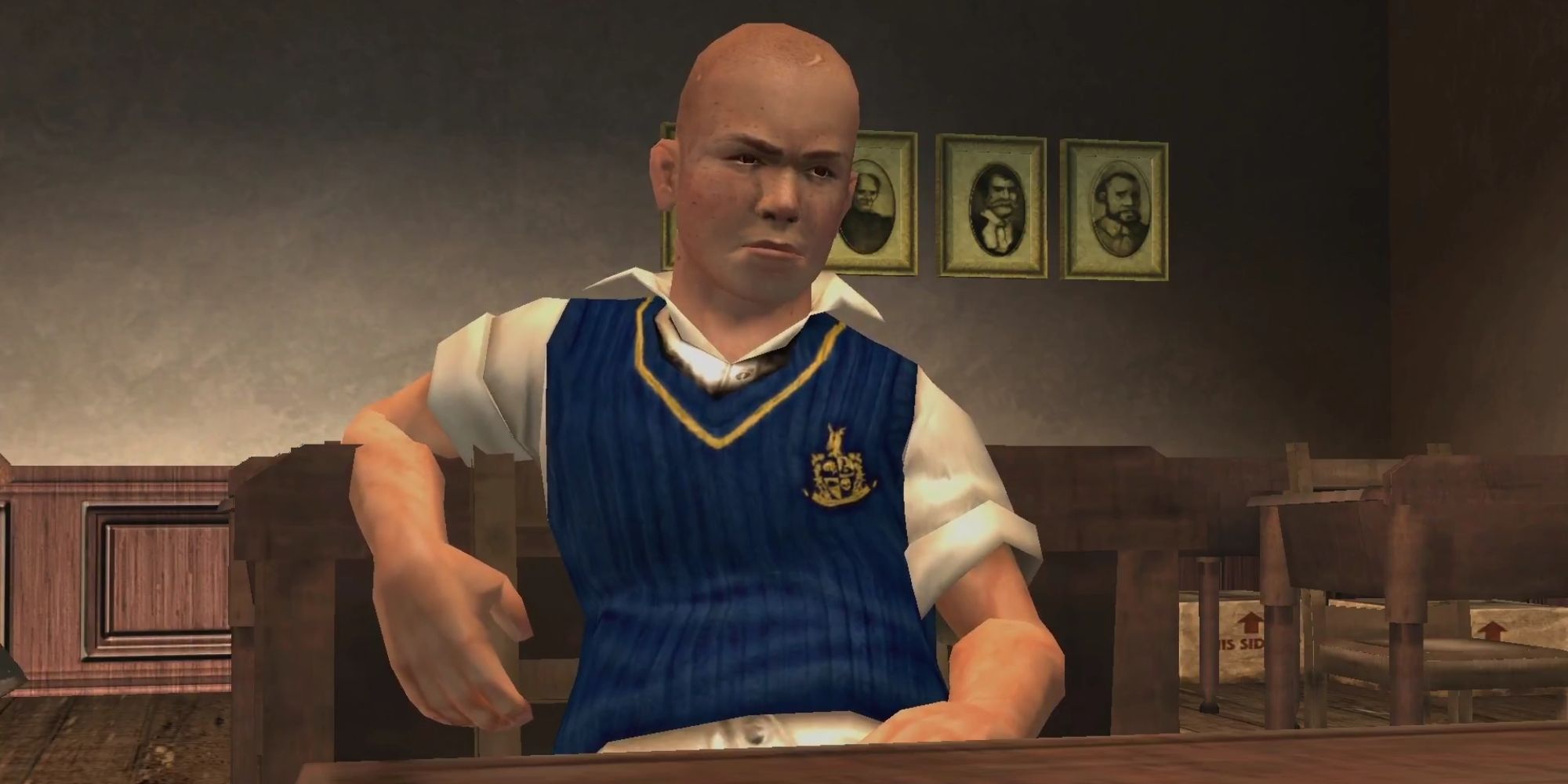 Bully Screenshot Of Jimmy In Classroom