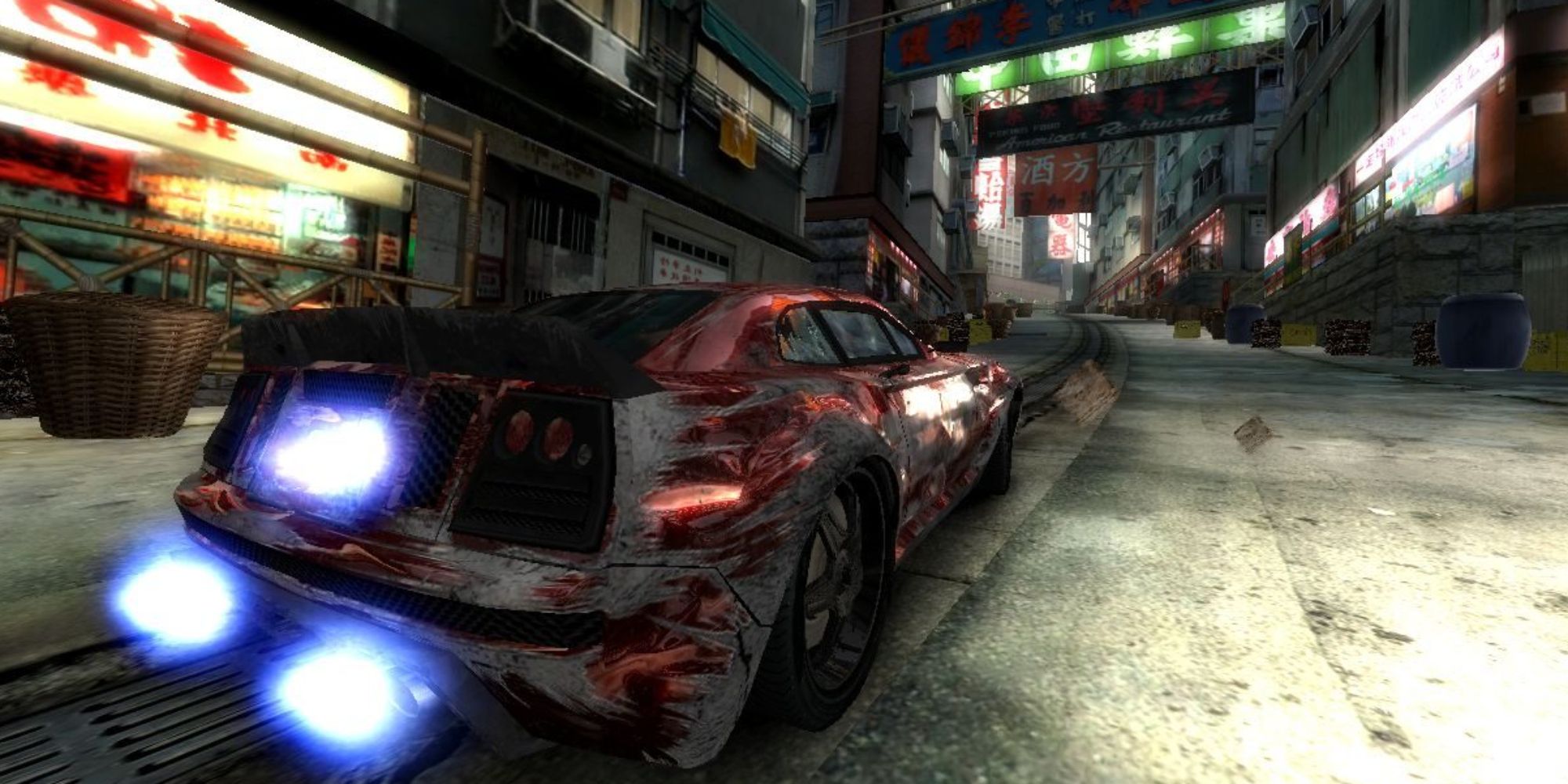 Burnout Revenge Screenshot Of Scratched Up Car