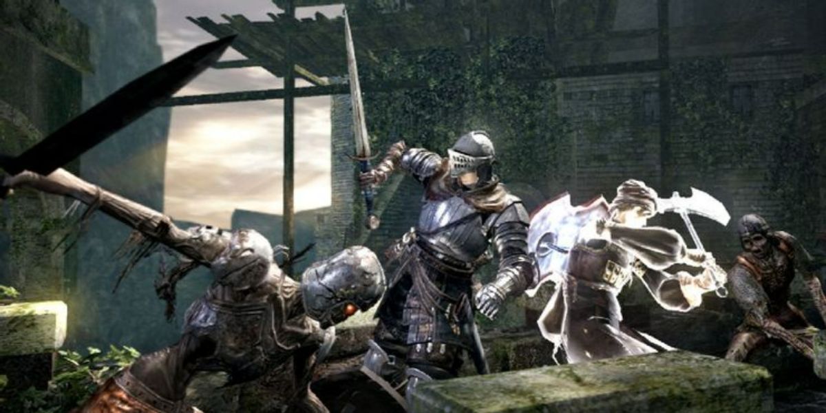 players fighting in Dark Souls
