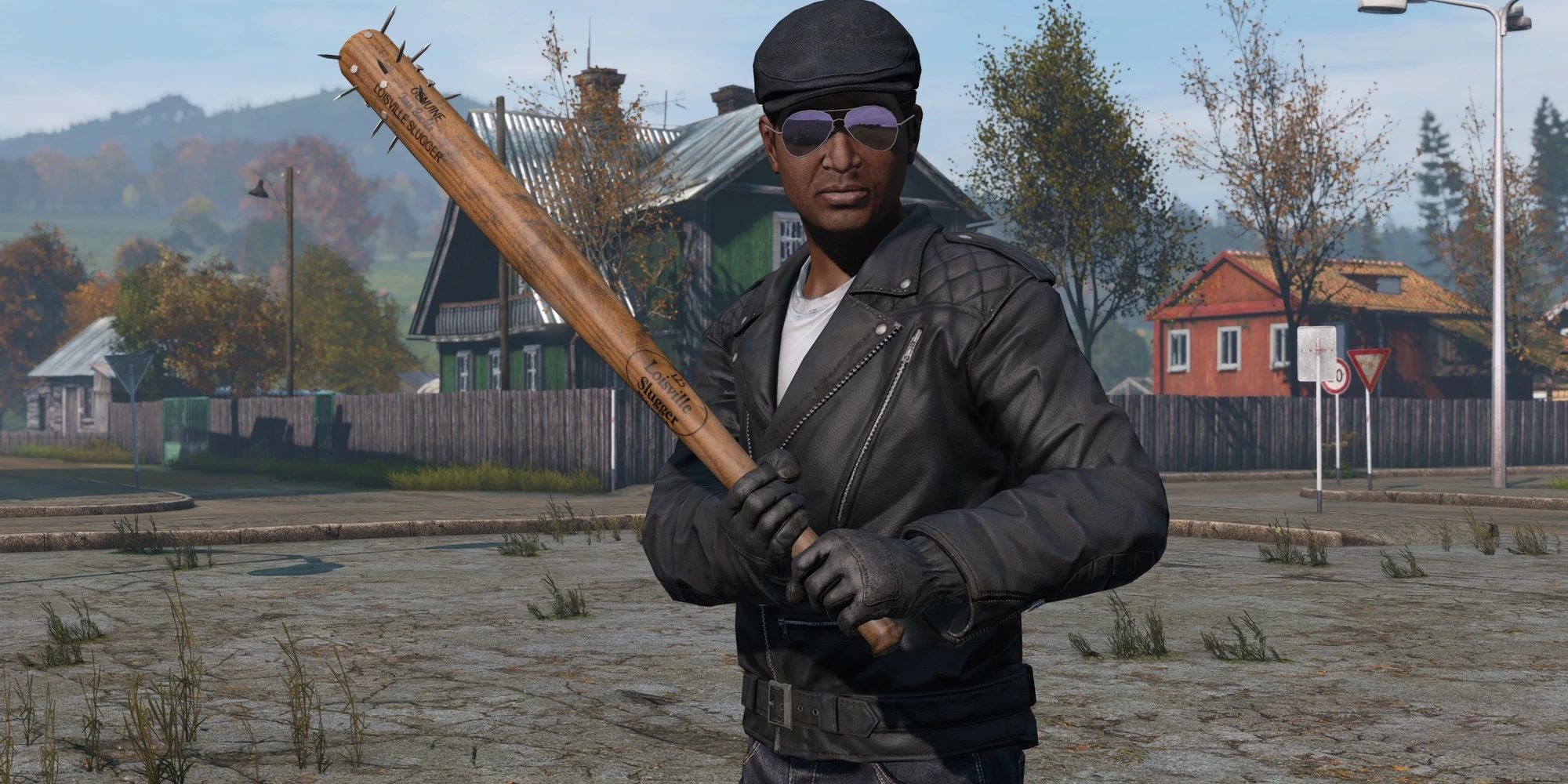 DayZ: A Survivor Carrying A Baseball Bat With Nails Melee Weapon