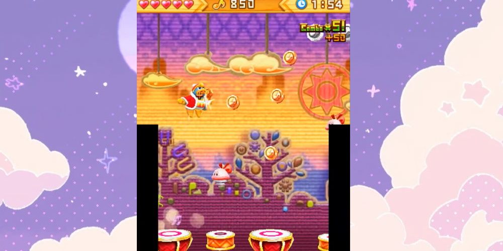 Kirby Triple Deluxe, Dedede's Drum Dash