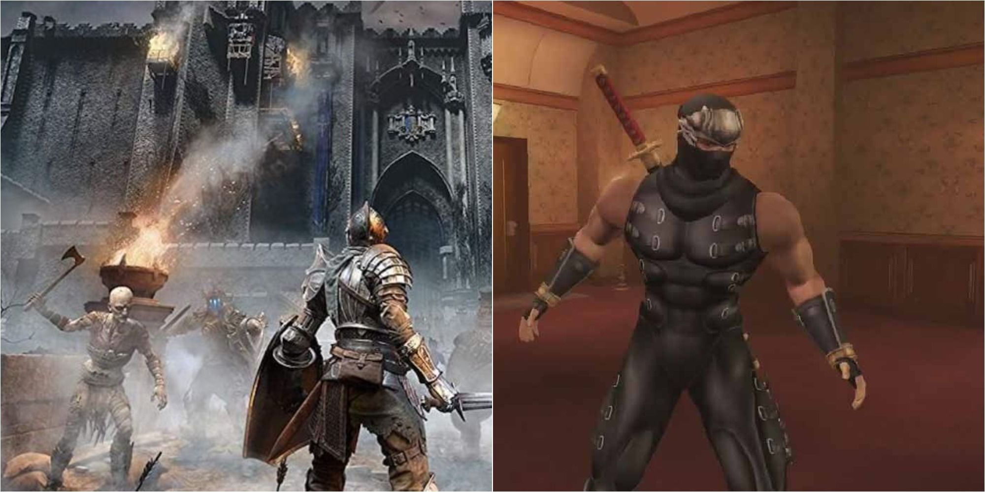 Difficult 2000s Games Featured Split Image