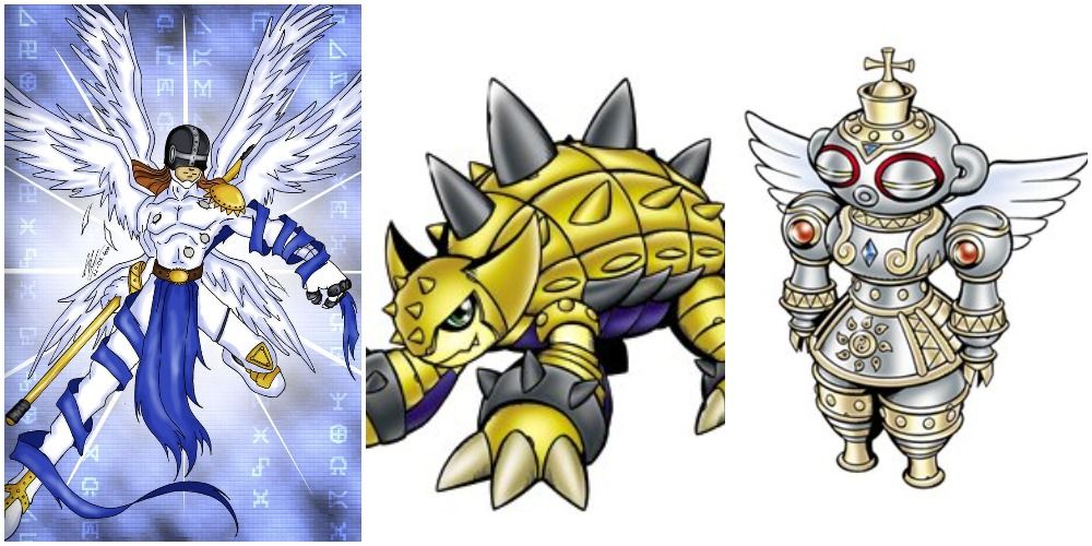 Digimon Angemon Ankylomon Shakkoumon