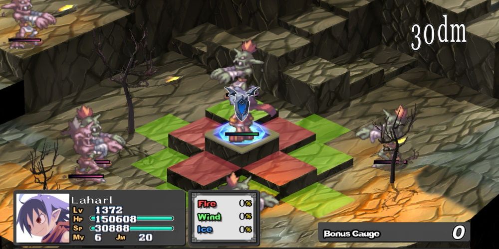 Disgaea, Laharl surrounded by zombies