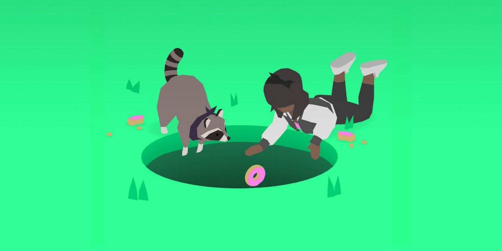 Donut County Mira and BK Drop A Donut Into A Hole In The Ground