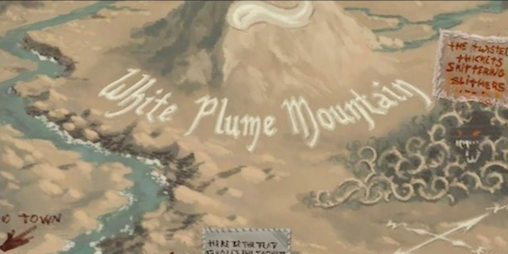 Dungeons and Dragons White Plume Mountain map art