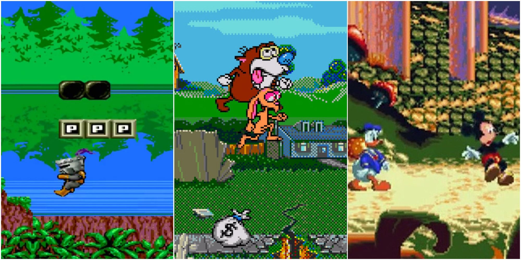 Easiest Sega Genesis Games feature with kid chameleon, ren and stimpy, and world of illusion