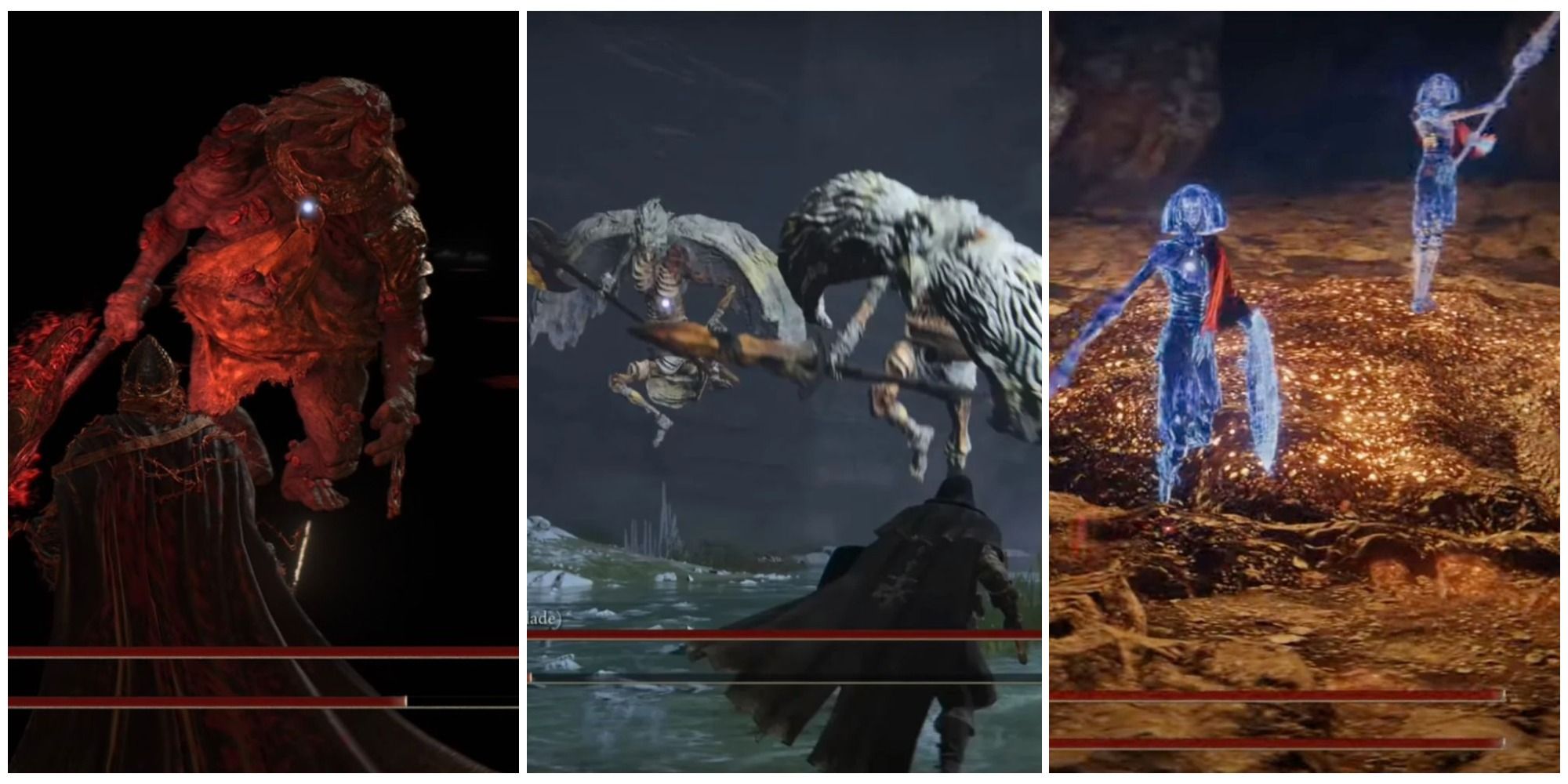 Elden Ring Hardest Duo Bosses Split Image