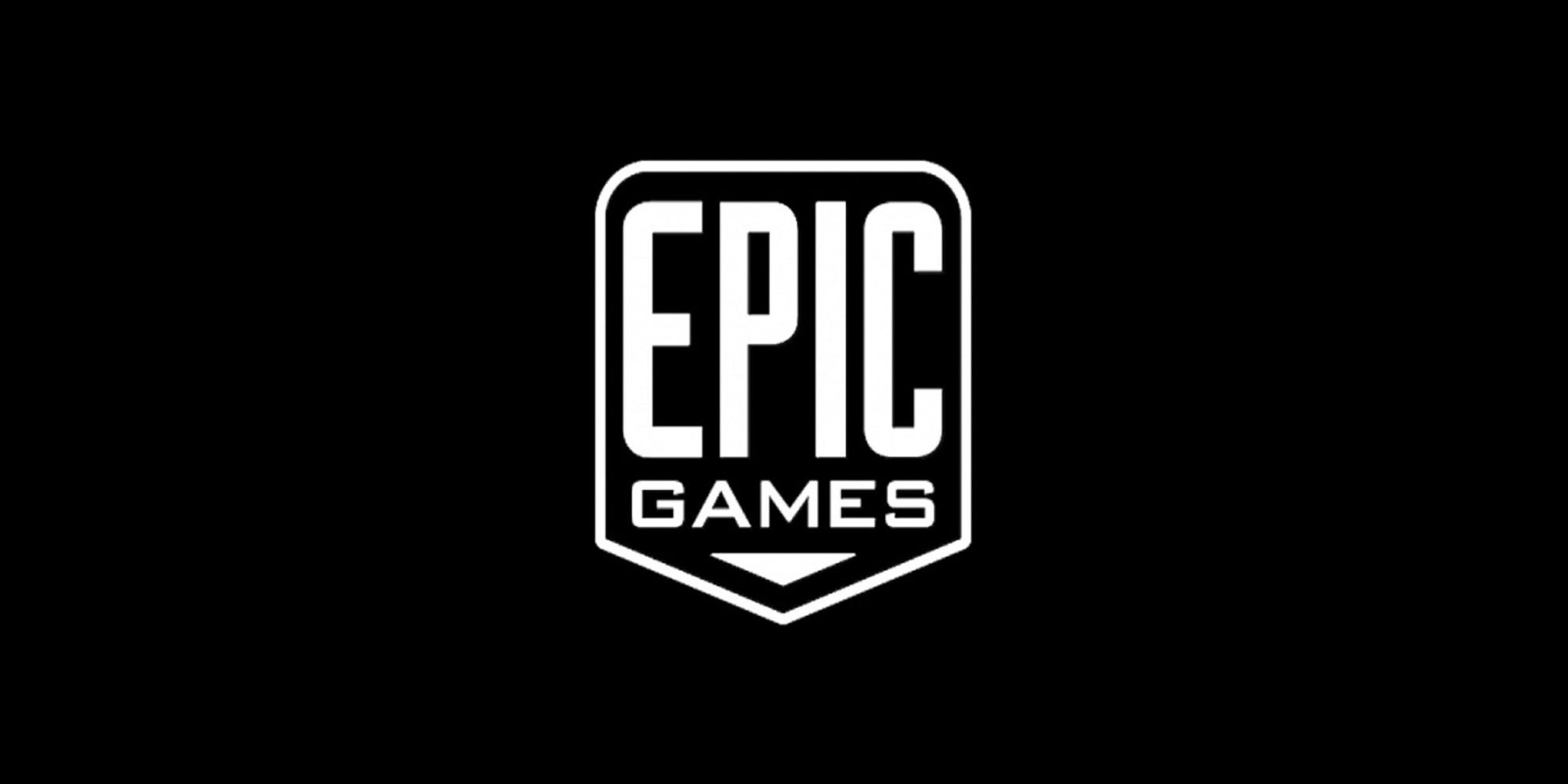 Epic Games logo in black and white