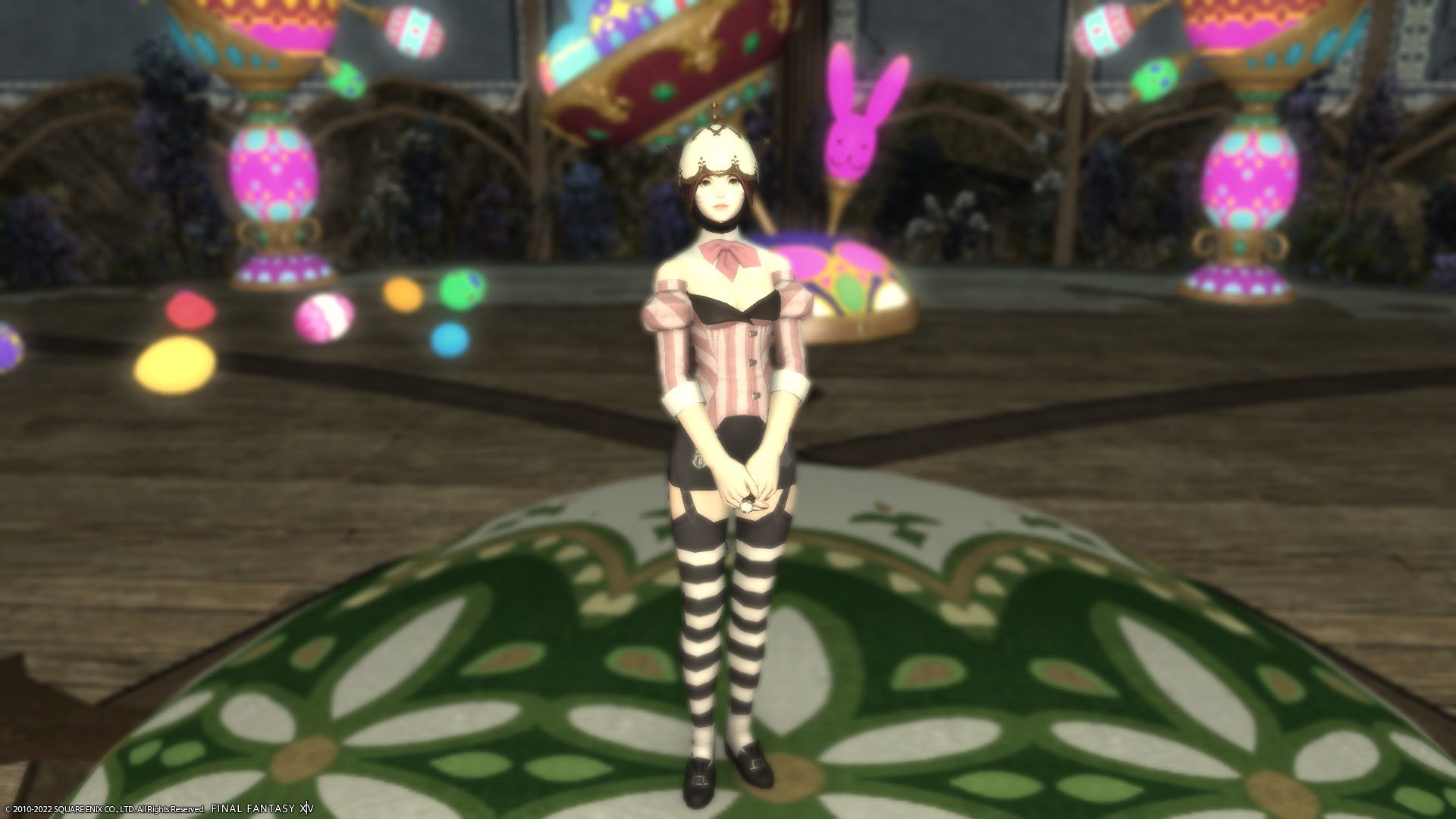FF14 hatching tide npc with egg costume on