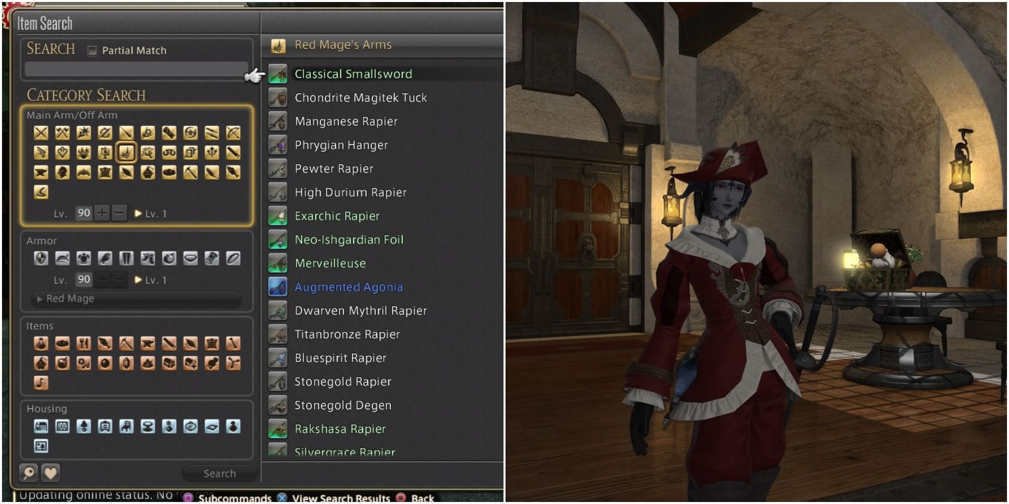 Final Fantasy 14 Red Mage Gear
